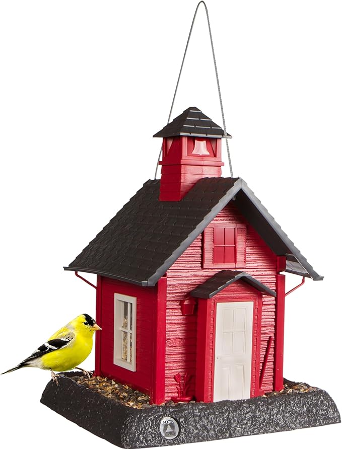 North States Bird Village Collection School House Birdfeeder