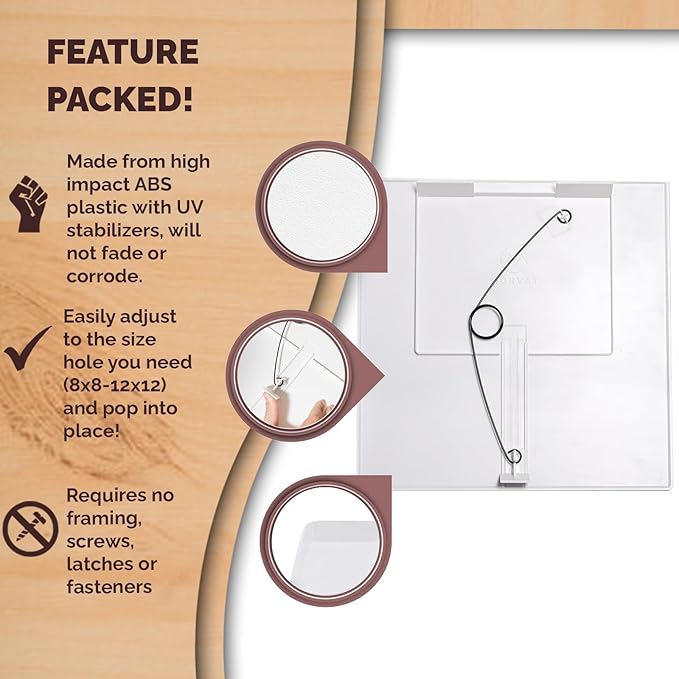 Morvat Adjustable Spring Access Panel 12"x12" Inches,