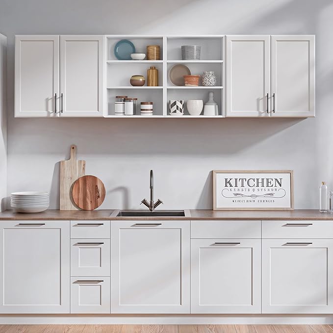 FIMELLO 78.6''W X 11''D X 21.7''H Wall Cabinets