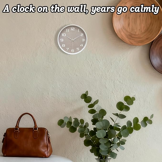 8 Inch Modern Wall Clocks Battery Operated