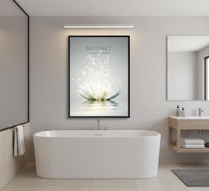 Floating Framed Zen Wall Art, Just Breathe Picture Poster