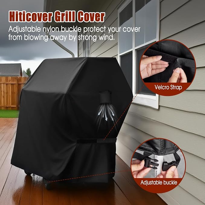 Grill Cover for 51 Inch Charbroil 463219125 Performance Series Griddle, Waterproof Outdoor Griddle Cover for Char Broil 4-5 Burner Propane Gas Grill - 51 x 23 x 42 Inch