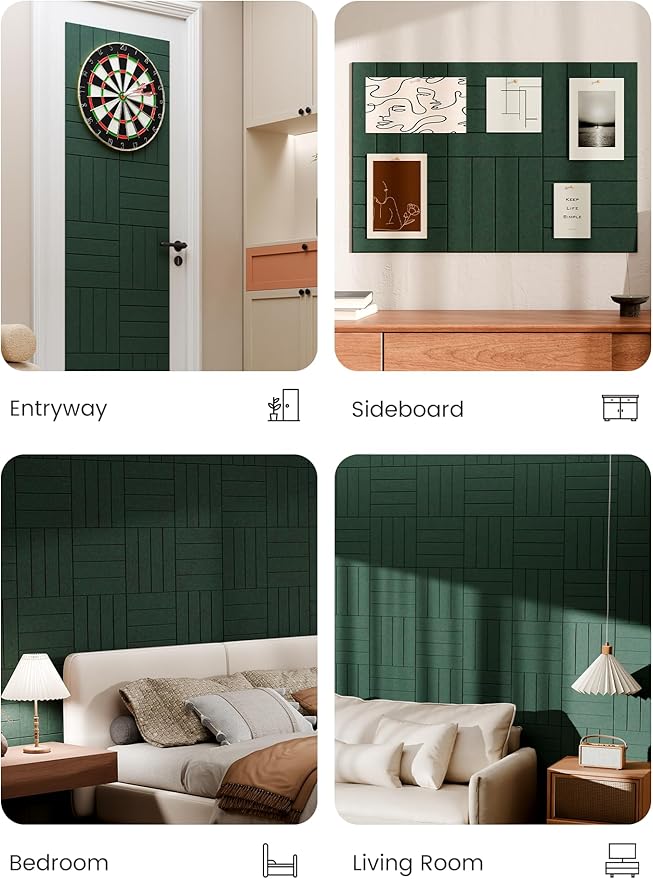 Bumusty Large Cork Board Alternative-36 x 24" Felt Bulletin Board Tiles