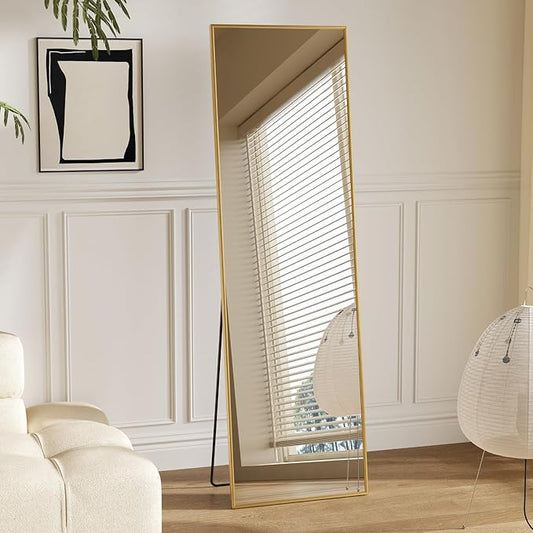 Sweetcrispy 56"x15" Full Length Mirror, Leaning or Standing Full Body Mirror