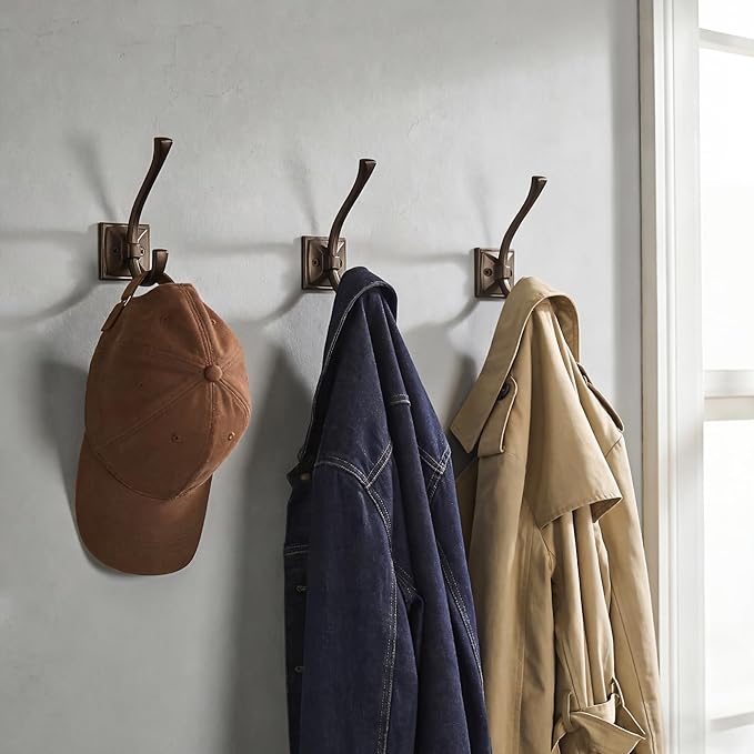 TUNNY 5 Pack Antique Design Wall Hanging Coat Hooks