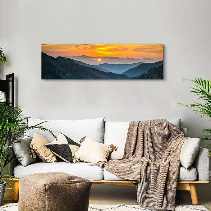 Sunset Blue Ridge Mountain Wall Art