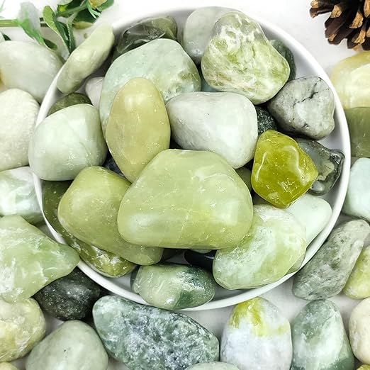 YISZM 20lbs Jade River Rocks for Landscaping, 2-3 Inch Natural Pebbles for Indoor Plants, High Polished Decorative Stones Vase Filler Fish Tank Aquariums Garden Outdoor and Indoor DIY