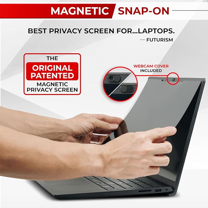 SightPro Magnetic Laptop Privacy Screen 14 Inch 16:9 - Removable Computer Privacy Filter Shield and Protector