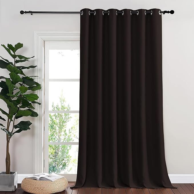 NICETOWN Toffee Brown Blackout Curtains