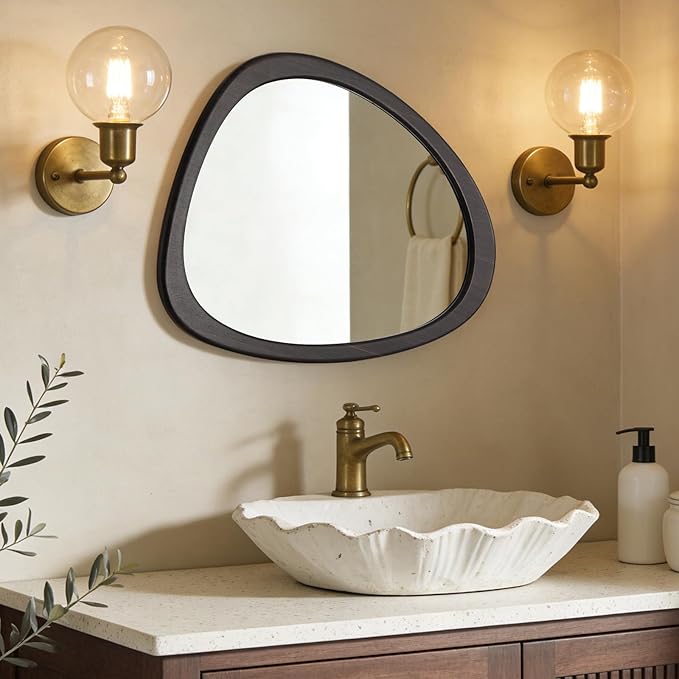 WallBeyond Asymmetrical Mirror, Irregular Wall Mirror, Wall Mirrors Decorative