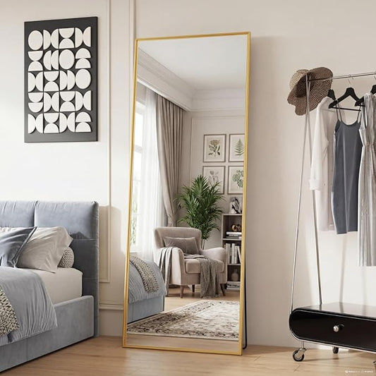 Sweetcrispy 65"x24" Full Length Mirror, Leaning or Standing Full Body Mirror