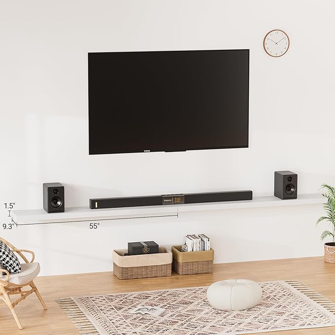 Heimlove 55 Inch Long Floating Shelves