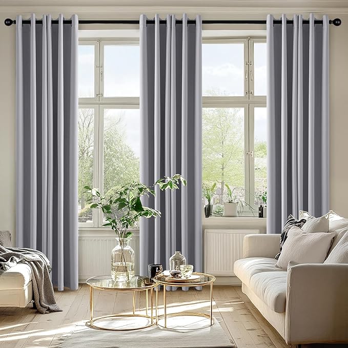 MIULEE Blackout Curtains for Bedroom Living Room 2 Panels, Thermal Insulated