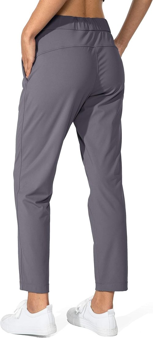 G Gradual Women's 7/8 Stretch Ankle Pants - Deep Pockets for Golf, Travel, and Lounge Wear