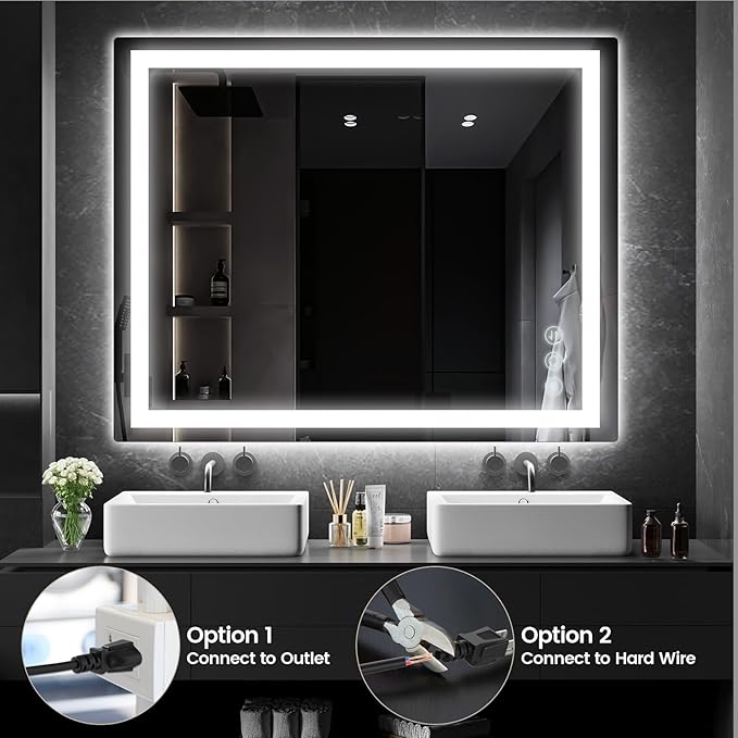 Memobarco 32"x 40" Bathroom Mirror