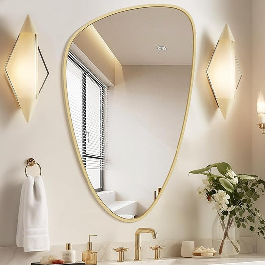 WallBeyond Asymmetrical Mirror, Irregular Wall Mirror, Wall Mirrors Decorative