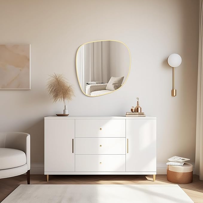 WallBeyond Asymmetrical Mirror, Irregular Wall Mirror, Wall Mirrors Decorative