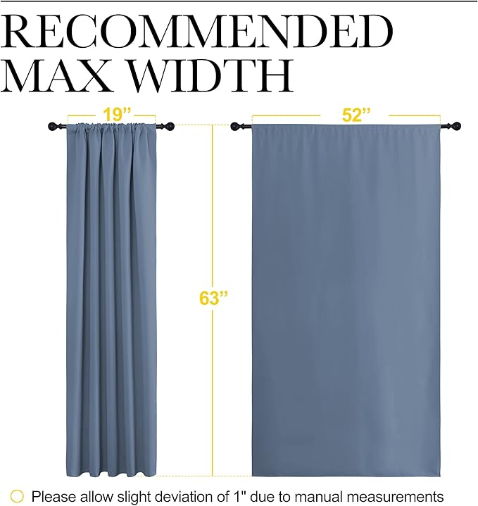 NICETOWN Blackout Curtains for Living Curtains, Window Treatment Blackout