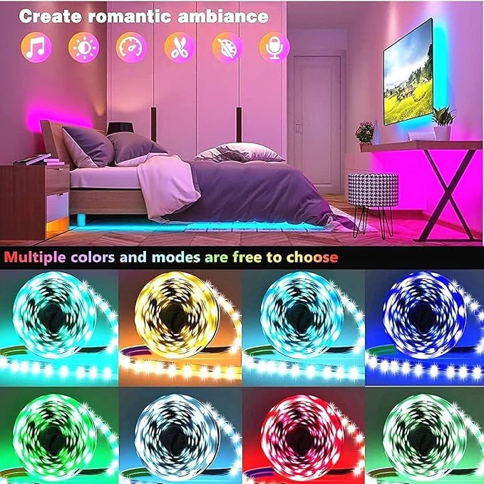 Tenmiro 50ft Led Strip Lights, Tenmiro Smart Led Lights Strip Music Sync Color