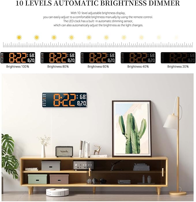 Digital Clock, Digital Wall Clock