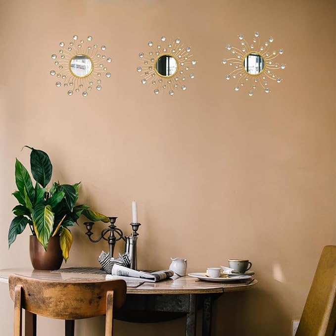 Mirror Wall Decor Wall Mirrors Decorative Sunburst Boho Mirror Gold Mirror Wall