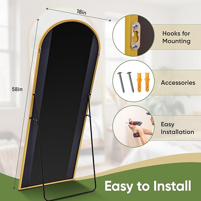 Full Length Mirror, Oversized Floor Mirrors, Leaning Free Standing Mirrors