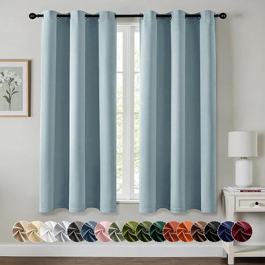 MIULEE Blackout Curtains for Bedroom Living Room 2 Panels, Thermal Insulated