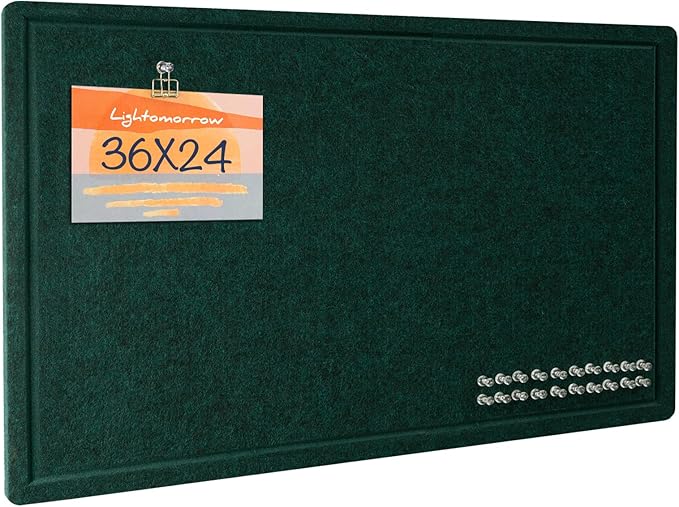 Bulletin Board, 36 x 24 Inches Felt Pin Board