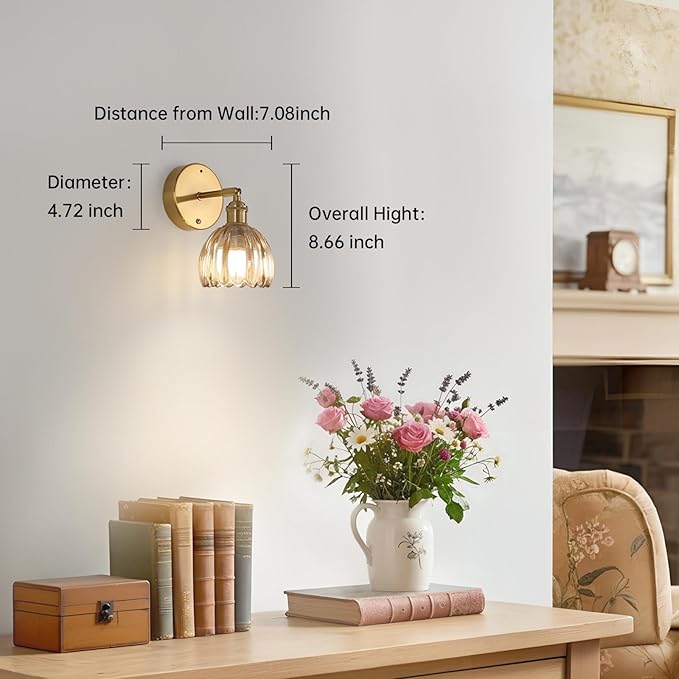 Shenmoyl Battery Operated Vintage Wall Sconces