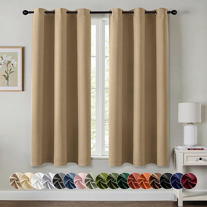MIULEE Blackout Curtains for Bedroom Living Room 2 Panels, Thermal Insulated