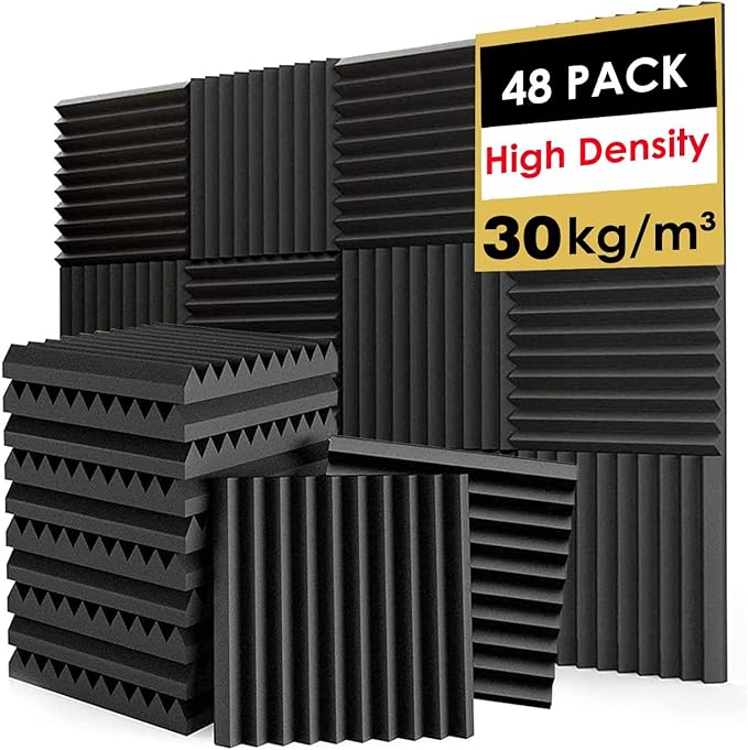 FONESO Acoustic Panels, High Density Soundproof Foam Panels