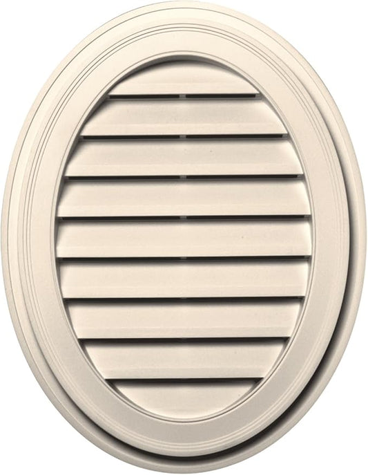 Builders Edge 120042127021 21" x 27" Oval Vent 021, Sandstone Beige