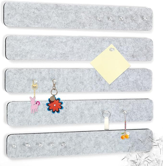 5 Pack Felt Pin Board Bar Strips Bulletin Board