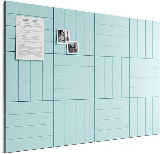 Bumusty Large Cork Board Alternative-48 x 36" Felt Bulletin Board Tiles