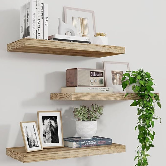 Marsmiles Wood Floating Shelves