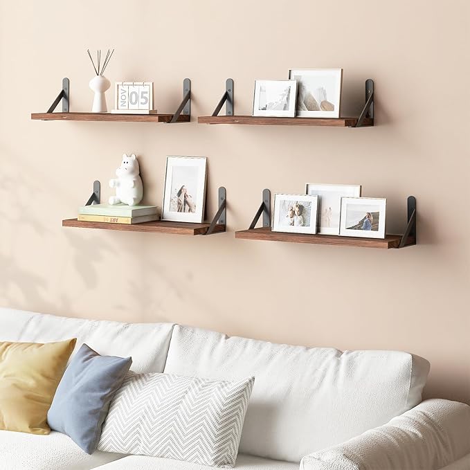 YGEOMER 16.5 Inch Floating Shelves