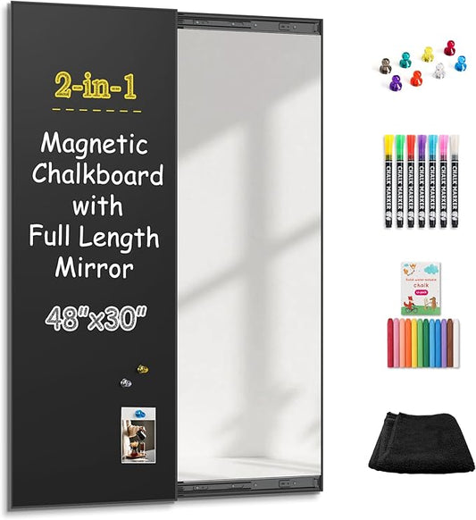 SELEAD 2-in-1 Magnetic Chalkboard