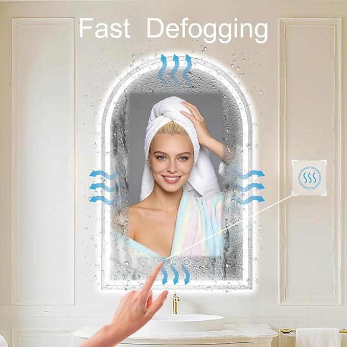 Arched LED Bathroom Mirrors
