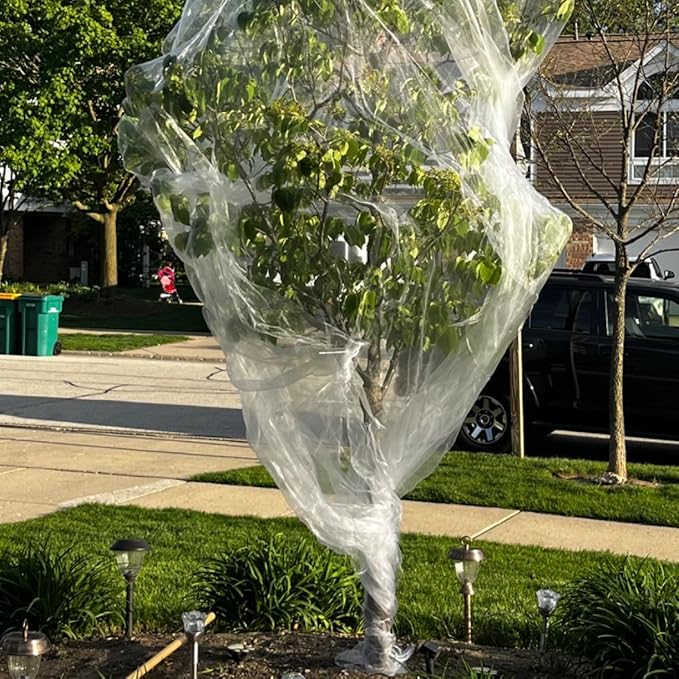 10X10Ft Garden Netting Pest Barrier – Ultra Fine Mesh Netting Plant Covers & Row Cover, Protects Vegetables, Fruits, Flowers from Mosquitoes, Insects, Birds, Deer & Squirrels