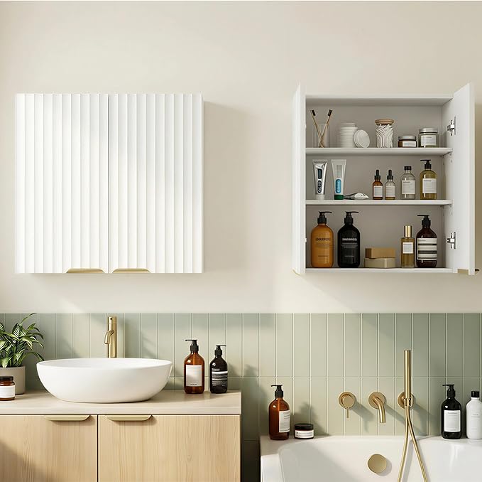 ChooChoo Bathroom Wall Cabinet, Kitchen Storage Cupboard Cabinet