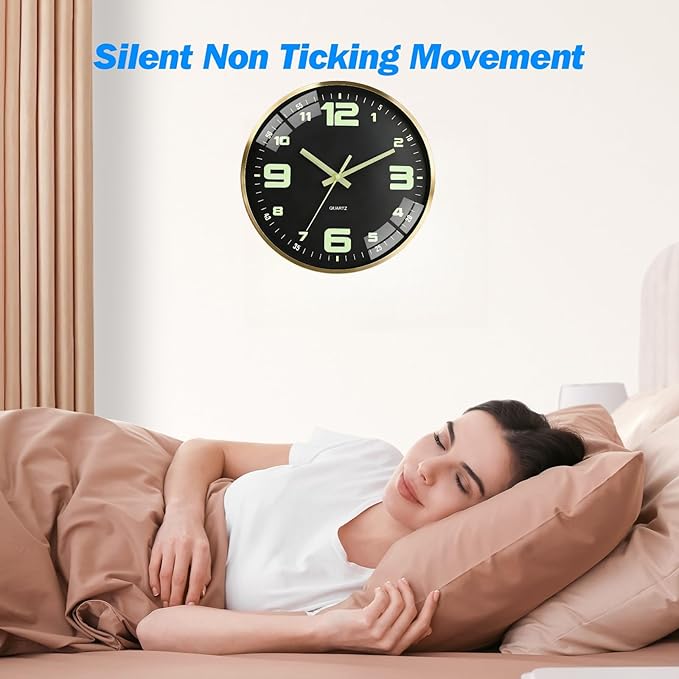 12-inch modern silent wall clock