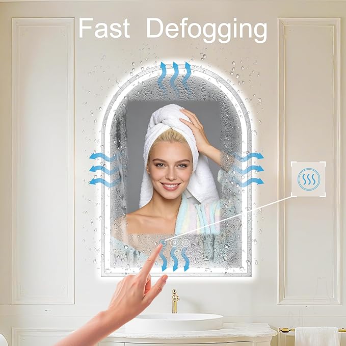 Arched LED Bathroom Mirrors