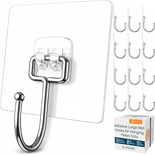 GLUIT Adhesive Large Wall Hooks