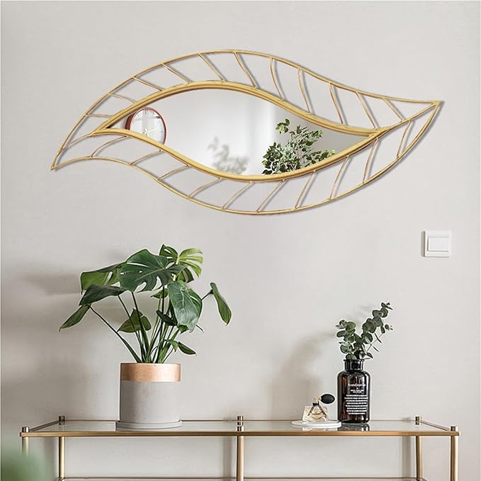 ironsmithn Leaf Teardrop Mirror