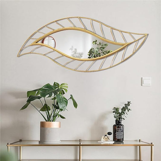 ironsmithn Leaf Teardrop Mirror