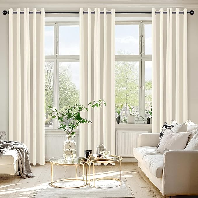 MIULEE Blackout Curtains for Bedroom Living Room 2 Panels, Thermal Insulated