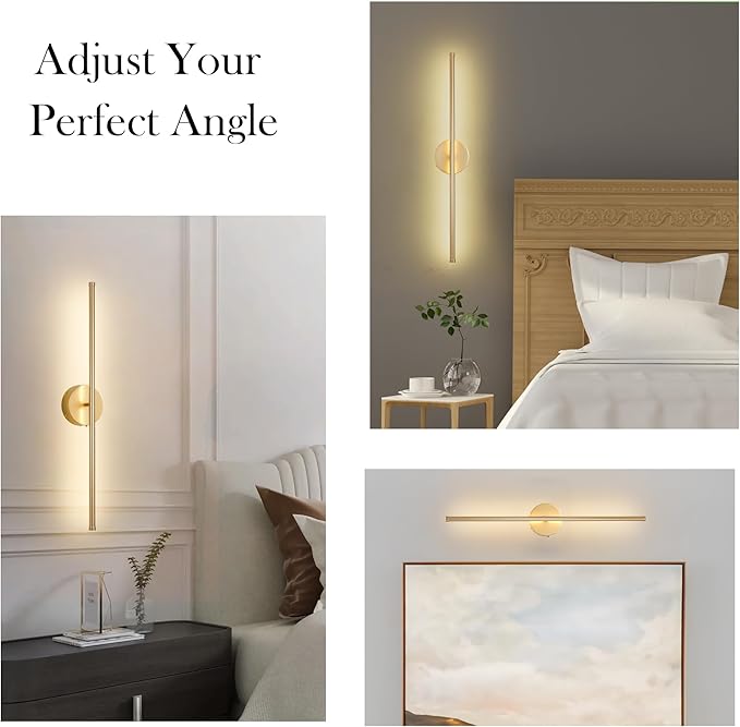 KARTOOSH Battery Operated Wall Sconces Set of Two,