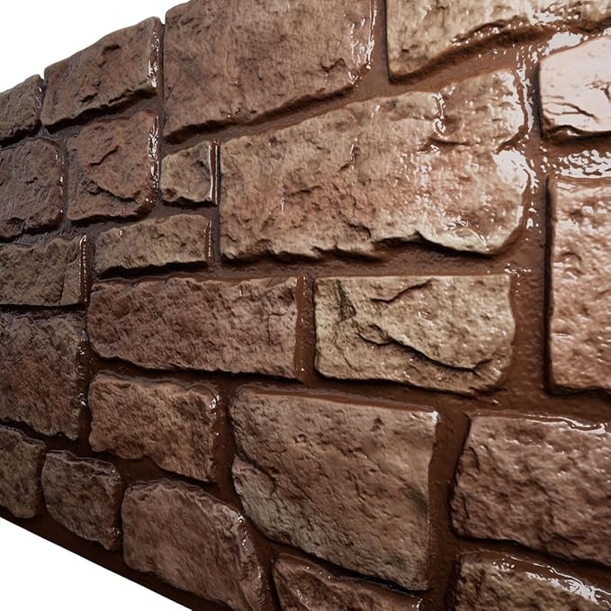 EverStone Cobblestone Faux Stone Panel, Texas Color