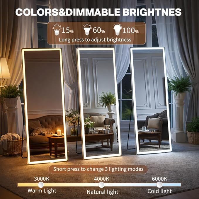 71" x 26" Arched Full Length Mirror