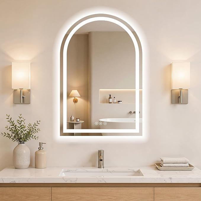 Arched LED Bathroom Mirrors